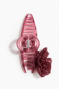 Flower-Detail Hair Claw