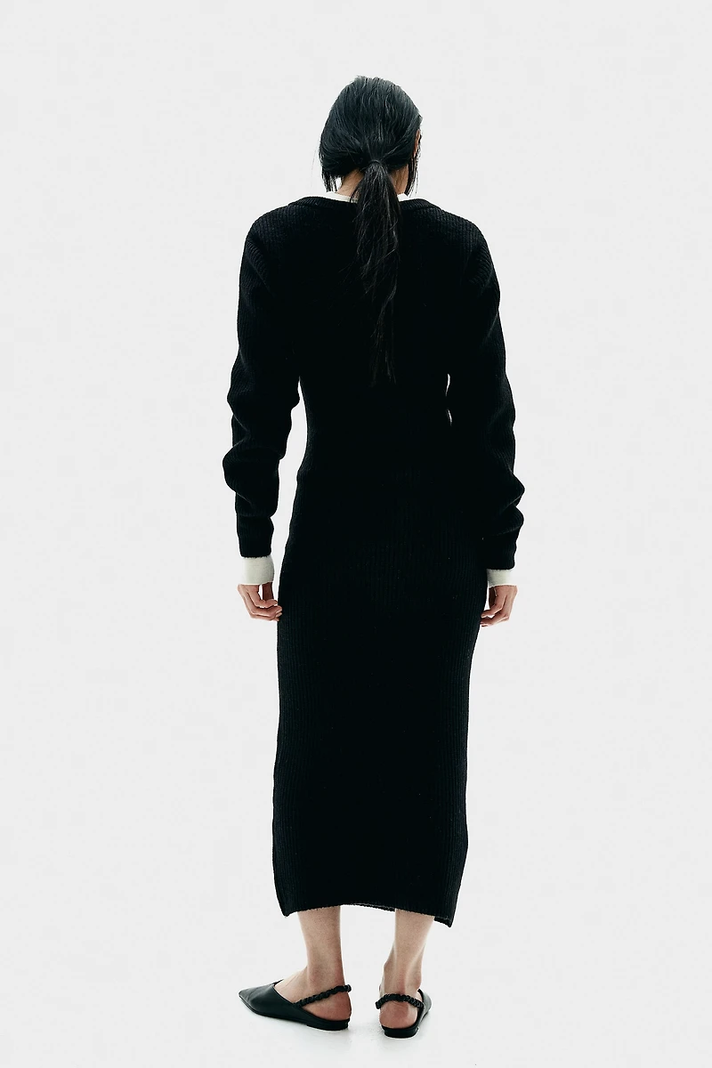 Rib-Knit Dress