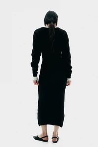 Rib-Knit Dress