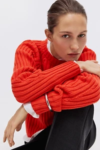 Rib-Knit Sweater