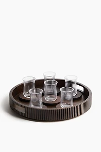 6-pack tea glasses with saucers