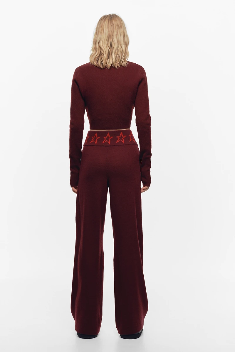 Wide Merino Wool Pants