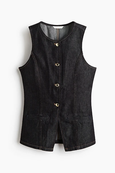 Tailored Denim Vest