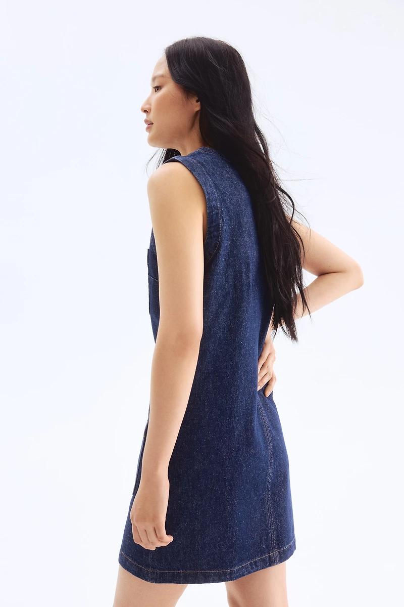 Sleeveless Denim Dress