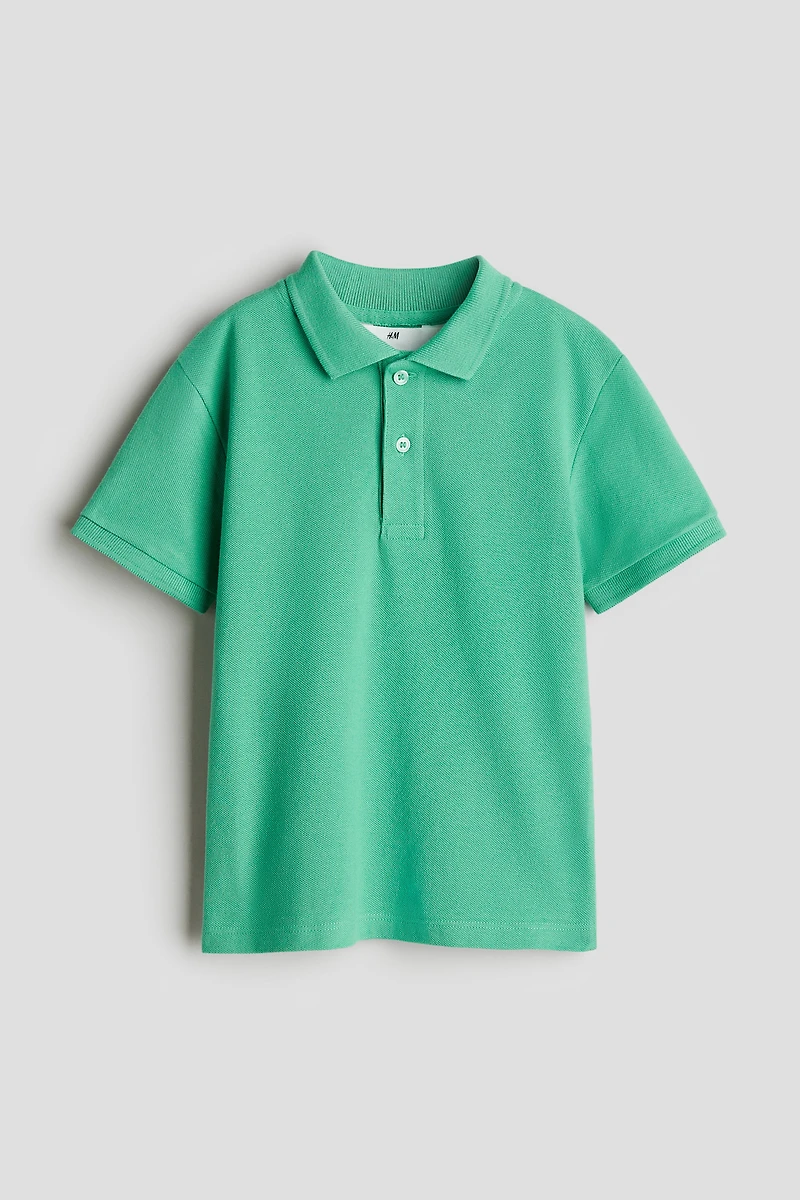 Cotton Pique Polo Shirt