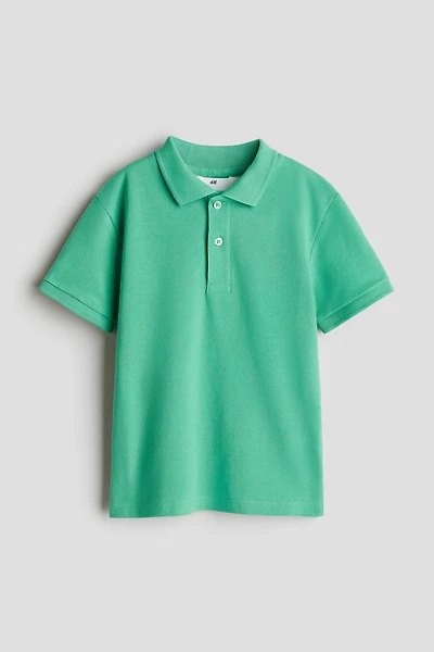 Cotton Pique Polo Shirt