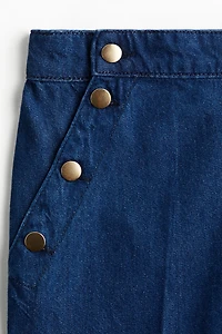 Pantalon à boutons en denim