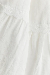 Dress with Tie Shoulder Straps