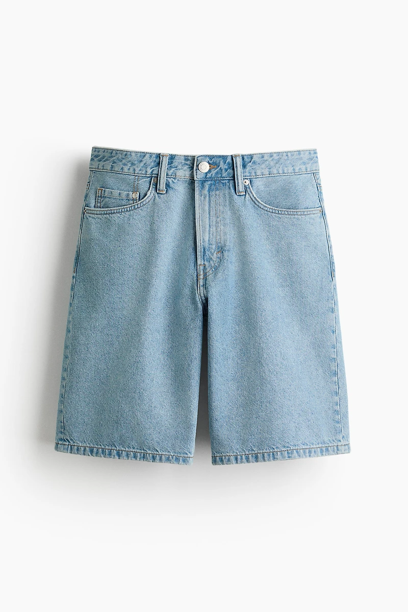 Relaxed-Fit Denim Shorts