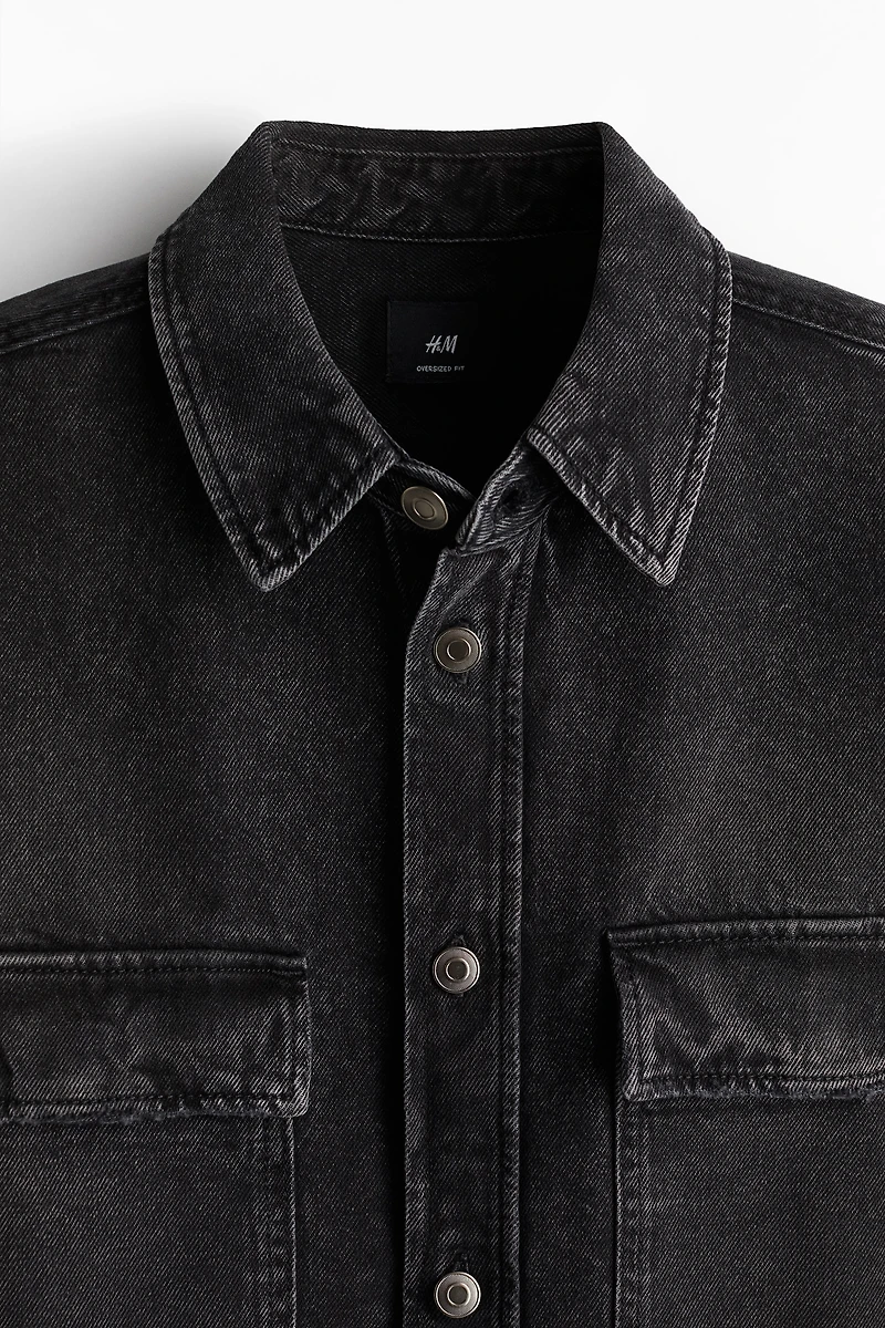 Oversized Fit Denim Shirt