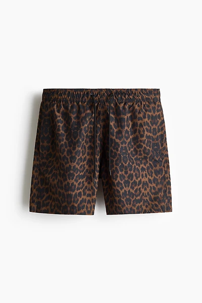 Patterned swim shorts