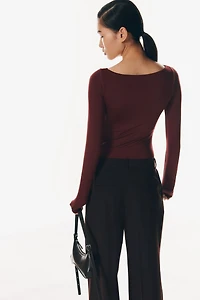 Boat-neck Bodysuit