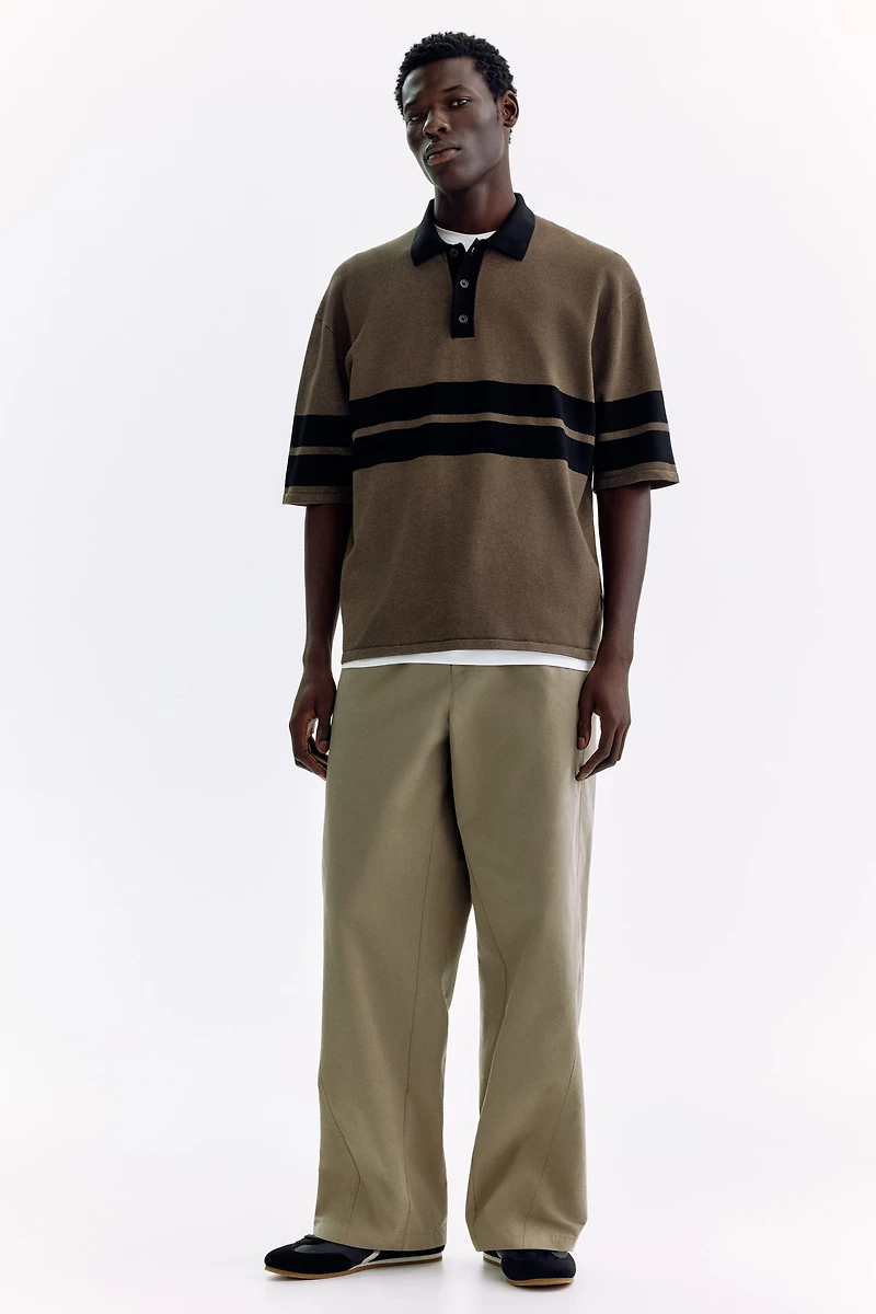 Polo ample en tricot