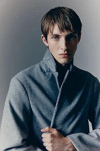 Slim Fit Wool-Blend Coat