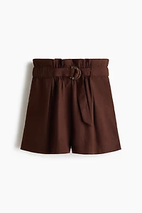 Paper Bag Shorts with Belt