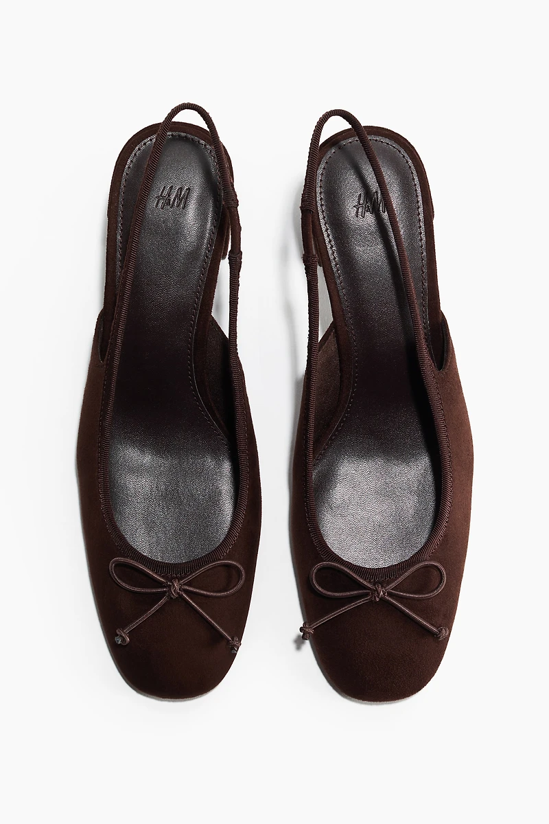 Block-Heeled Slingbacks