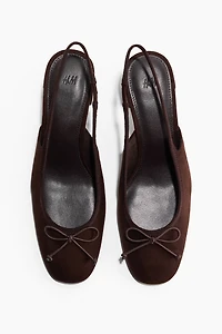 Block-Heeled Slingbacks