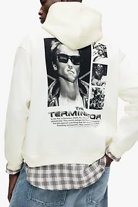 Loose-Fit Printed Hoodie
