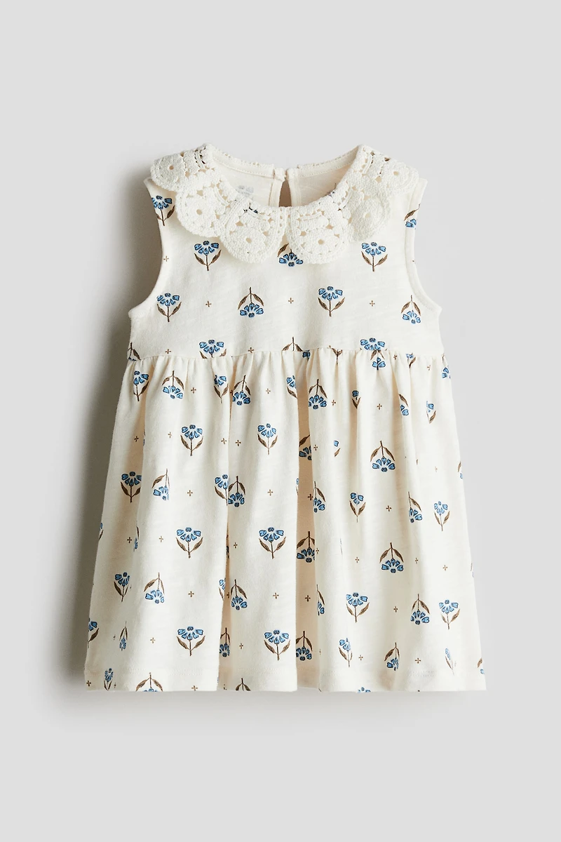 Jersey Dress with Collar
