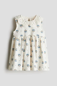 Jersey Dress with Collar