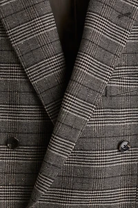 Regular-Fit Wool-Blend Double-Breasted Jacket