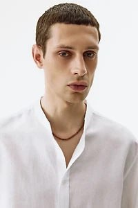 Chemise décontractée en lin mélangé