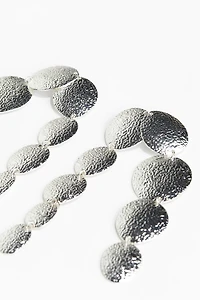 Boucles d'oreilles avec disques en métal