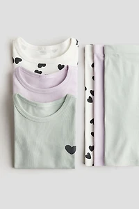 3-Pack Snug-Fit Printed Cotton Pajamas