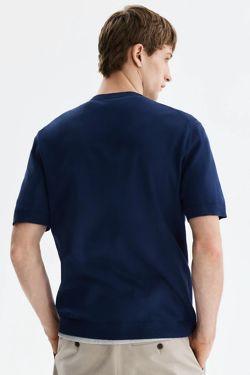 Slim-Fit Knit T-Shirt