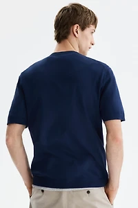 Slim-Fit Knit T-Shirt