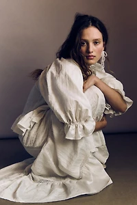 Blouse à manches bouffantes