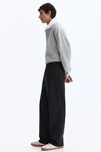 Relaxed-Fit Cotton and Lyocell Tailored Pants