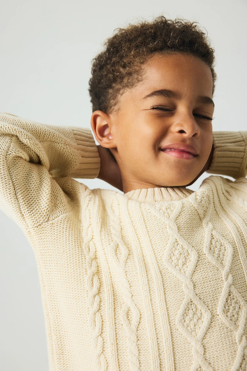 Cable-Knit Sweater