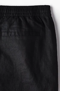 Relaxed-Fit Linen Shorts