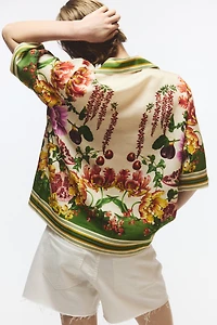 Short-Sleeved Lyocell Shirt