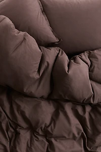 Washed Cotton King/Queen Duvet Cover Set