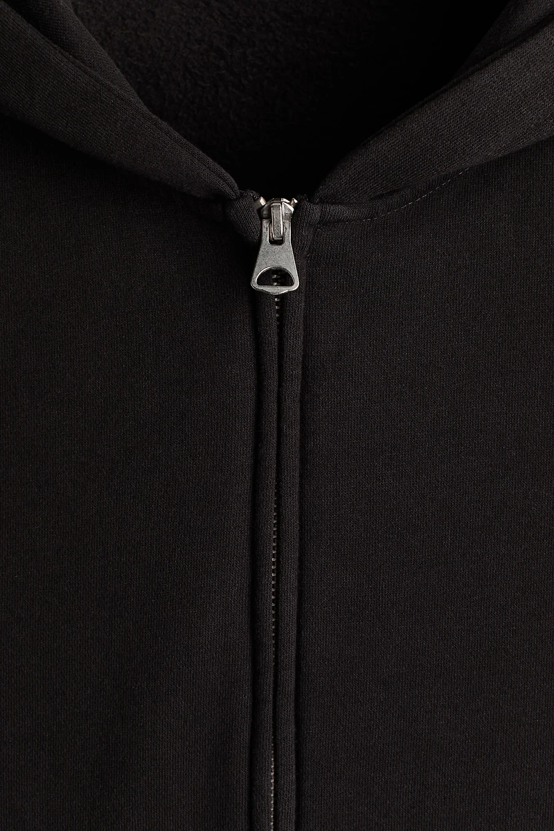 Oversized Printed Hooded Jacket