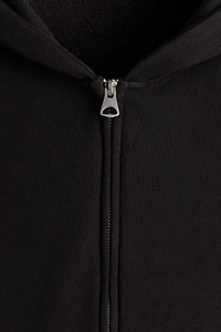 Oversized Printed Hooded Jacket