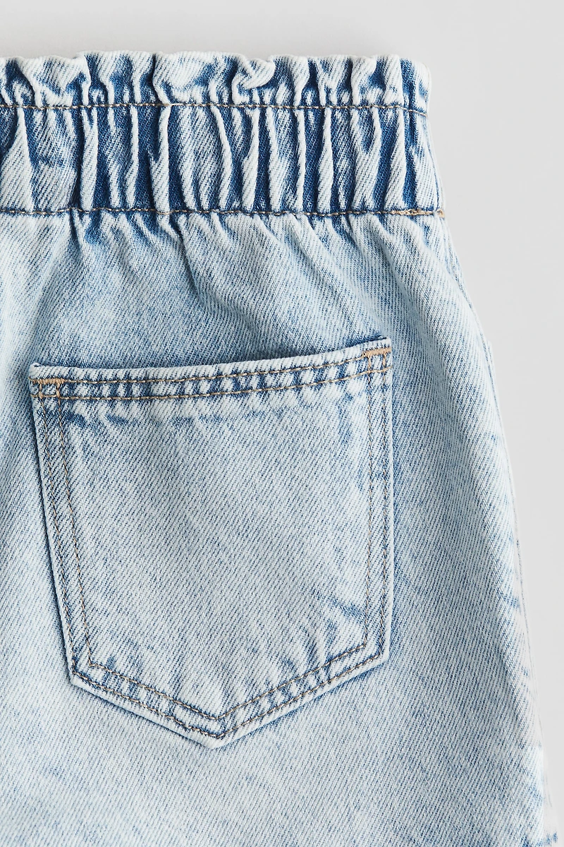 Loose Fit Denim Shorts
