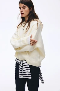 Veste à capuche en tricot fermeture éclair