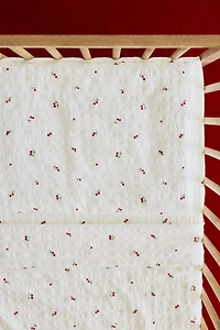 Seersucker Crib Duvet Cover Set