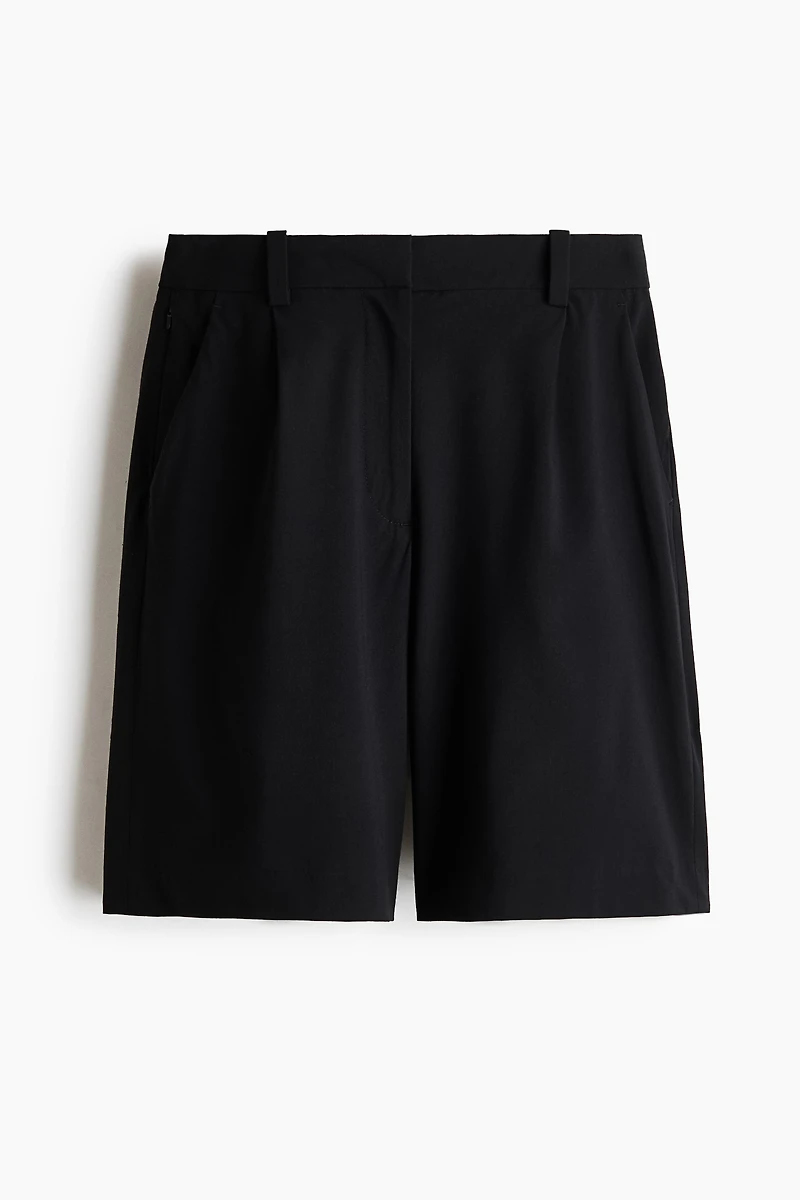 Wrinkle-Resistant Relaxed-Fit Bermuda Shorts