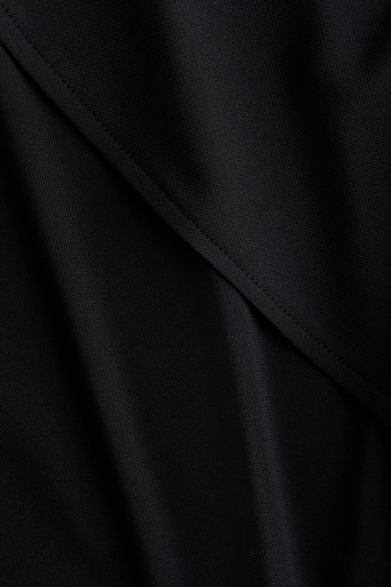 Cape-Detail Mini Dress