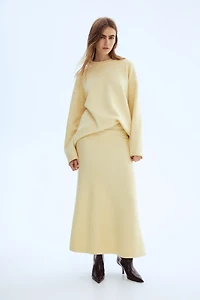 Jupe évasée en tricot