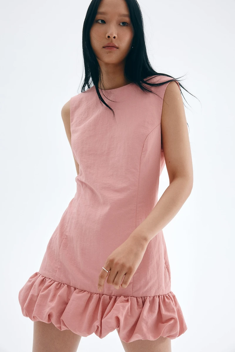 Bubble-Hem Dress