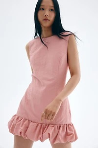 Bubble-Hem Dress