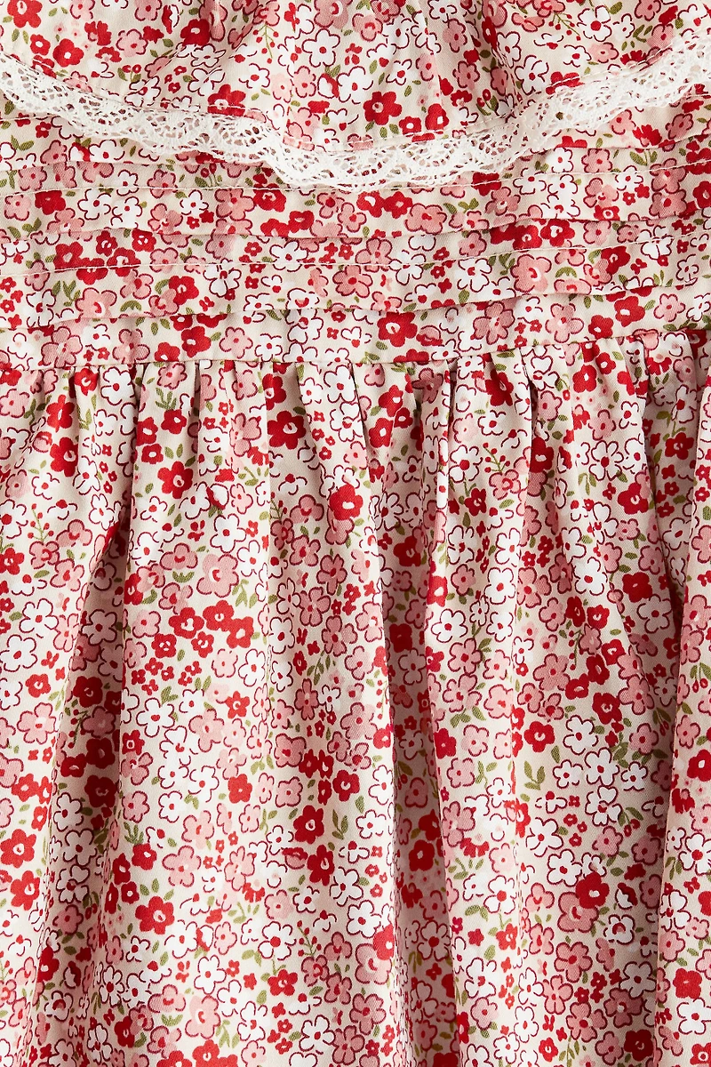 Robe en coton à imprimé fleuri