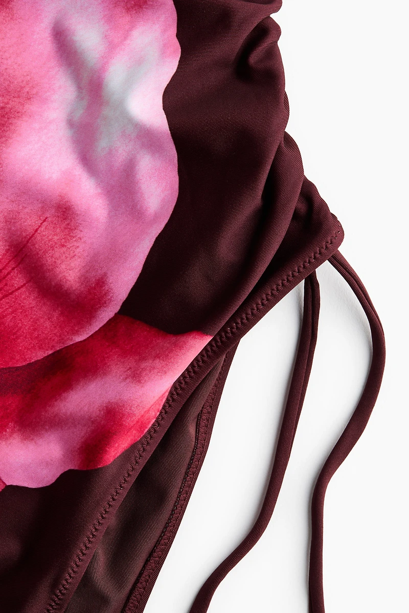 Padded-Cup High-Leg Swimsuit