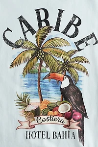 Printed Cotton T-Shirt