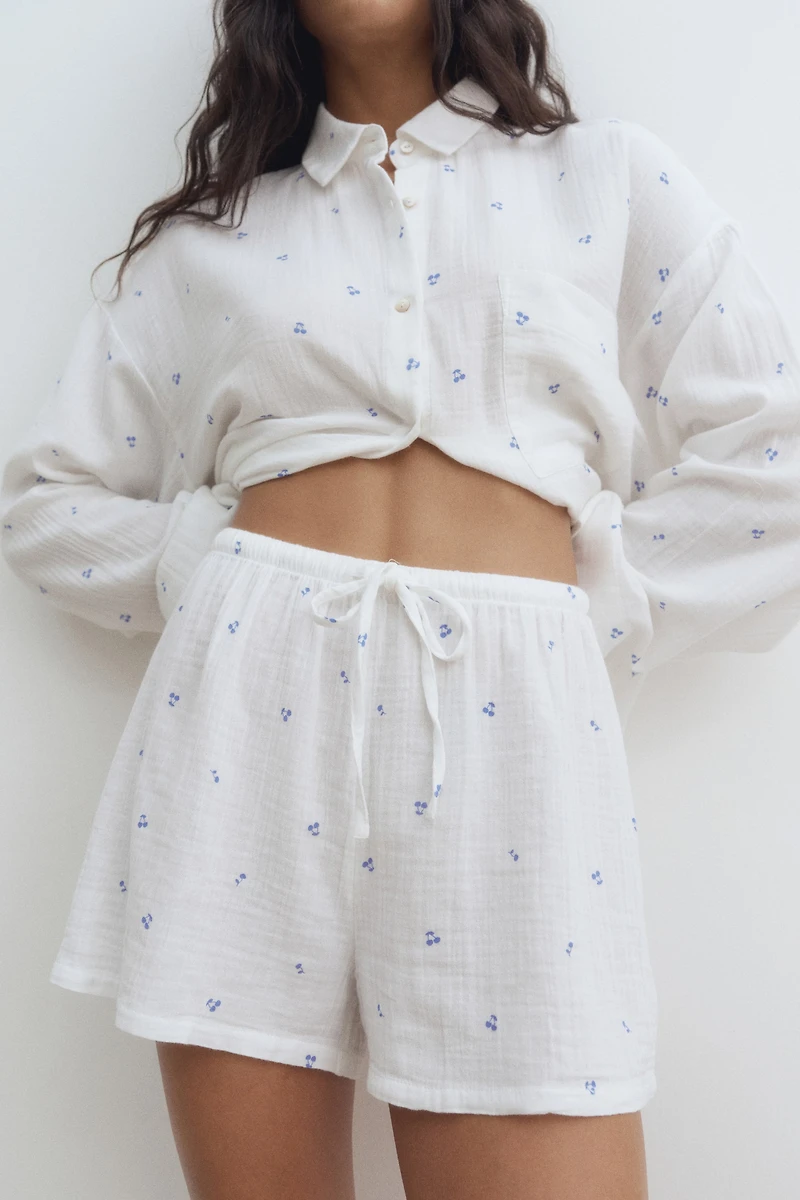 Pajama Shirt and Shorts